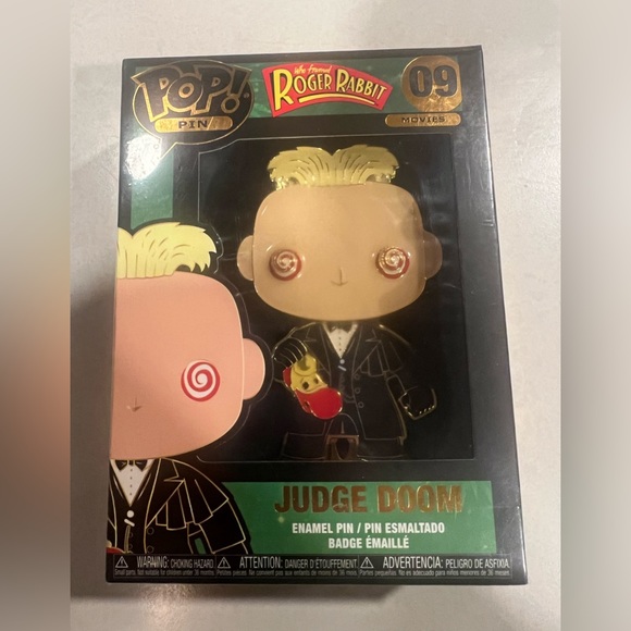Funko Pop Who Framed Roger Rabbit Judge Doom Enamel Pin- New - Picture 1 of 1